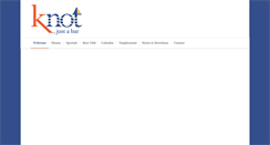 Desktop Screenshot of knotjustabar.com